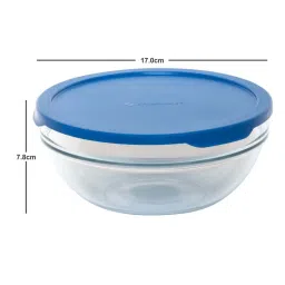Pasabahce Transparent Glass Round Container With Lid (1.1 L) - Set of 2 image 4