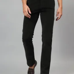 Cantabil Green Regular fit Self Trousers-image-82