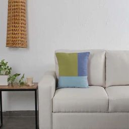 House This Bhumiti Green & Blue Cotton Cushion Cover - Set of 1-image-98