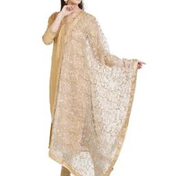 Dupatta Bazaar White & Gold Dupatta image 3