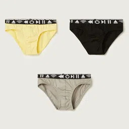 Fame Forever by Lifestyle Boys Pack Of 3 Pure Cotton Basic Briefs 1000014962735-MULTI-image-102