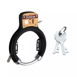 Link Safex Sleek Standard Alloy Steel Black Frame Lock for Bicycle-image-25