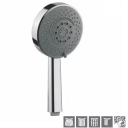 Jaquar 120 mm Round ABS Grey & Silver Wall Mount Overhead Rain Shower HSH-CHR-1731-image-94