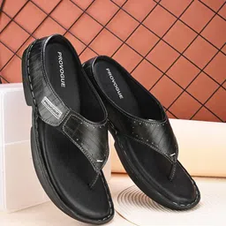 Provogue Men Black Solid Thong Flip-Flops-51