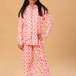 The Mini Trunk Kids Printed Pure Cotton Night suit-image-98