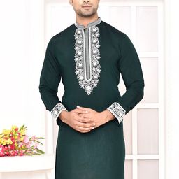 MAAHI FABS Men Floral Thread Work Kurta-83