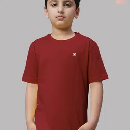 Friskers Boys Maroon 2 Pockets T-shirt-image-99