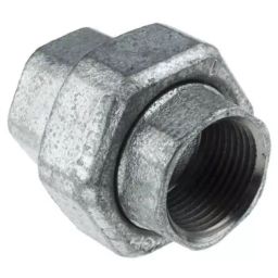 Georg Seat Union Fischer Galvanised malleable Iron Fitting Taper Female BSPP 1/4in to 1/4in, 770340202 (Pack of 2)-image-71