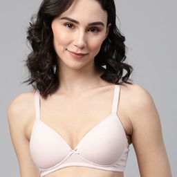 Marks & Spencer Pink Solid Non-Wired Lightly Padded T-shirt Bra T333208KSOFT-picture-14