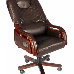 Divano Modular Big Boss Leatherette Brown High Back Recliner Office Chair DM978-image-2