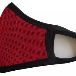 APS FM-02 Reusable and Washable Multipurpose Outdoor Red Cotton mask- 2 layer-image-4