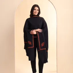 Zamour Women Floral Embroidered Shawl-image-74