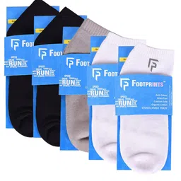 FOOTPRINTS Pack Of 5 Solid Bamboo Ankle Length Socks-image-0