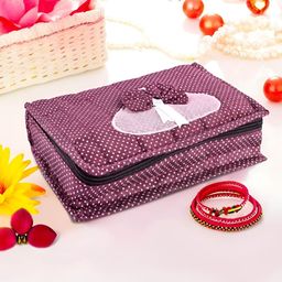 Aura Purple Set of 1 Regular Jewellery Organiser Organisers-31