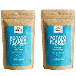 Omay Foods Roasted Potato Flakes (Aloo Laccha), 200g (Pack of 2)-23