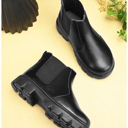 Stefens Glossy Finished Boots -  Black-image-38