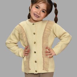 Mi Arcus Full Sleeves Net Detailed Sweater - Beige-picture-48