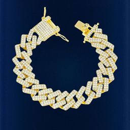 Vivity Unisex Gold Bracelet-image-20