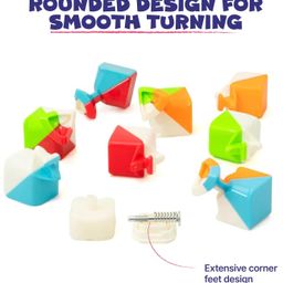 thepuzzl.co The Puzzl Co - 4x4 Rubik Cube - Colorful Brain Booster Puzzle Game for Kids 5+ Years | Stress Buster, Cognitive Power & Problem-Solving Skill Enhancer | Round Edge Design for Easy Handling image 2
