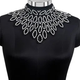 AQSA BOTIQUE Women Party Embroidered Tie-Up Shrug-49