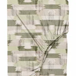 Trance Home Linen Green & Beige Printed 180 TC King Bedsheet Sets - 1.83 m x 1.52 m-image-46