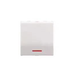 Anchor Roma Urban 2 Module 20 A 1 Way Switch with Indicator White 66244-11
