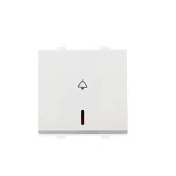 Anchor Penta Modular 2 Module 6 A Bell Push Switch with Neon White 65066-41