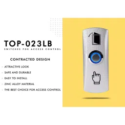 Team Office Zinc Alloy Door Exit Push Button For Access Control image 2