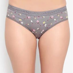 AROUSY Grey Printed Bikini Panty-image-73