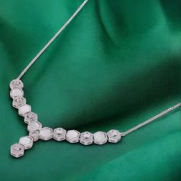 crash.club By CKC 925 Silver Hexagonal Pendant Necklace-image-13