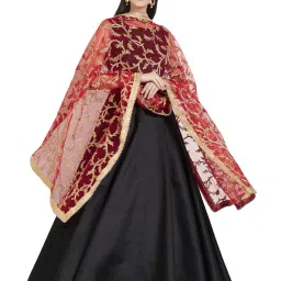 Dupatta Bazaar Red & Gold Dupatta image 4