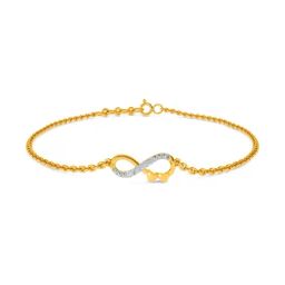 Kisna Diamond & Gold Jewellery Evelyn 18k Gold & Diamond Bracelet for Women-image-75