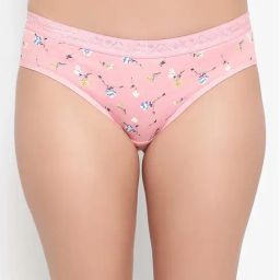 AROUSY Pink Printed Bikini Panty-image-83