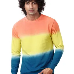 The Souled Store Multi Cotton Regular Fit Self Pattern Sweatshirt image 1