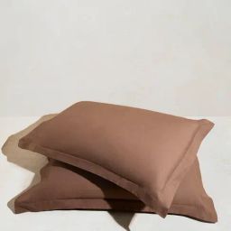 Westside Home Dark Brown Solid Pillowcase (Set of 2)-image-51