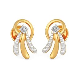 Joyalukkas 18k Gold & Diamond Stud Earrings-image-88
