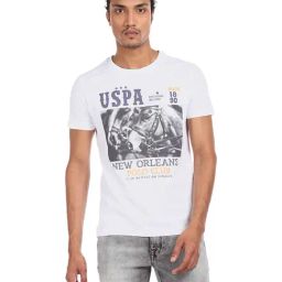 U.S. Polo Assn. White Graphic Print T-Shirt - Flexi Collection-image-30