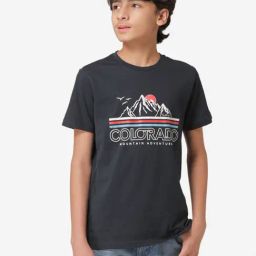 Red Tape Kids Navy Printed T-Shirt-image-98
