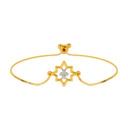 Kisna Diamond & Gold Jewellery Olivia 18k Gold & Diamond Bracelet for Women-picture-11