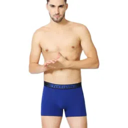 Van Heusen Regular Fit Colour Fresh No Ride Up Solid Trunks - Sodalite Blue-picture-3