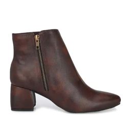 El Paso Women's Brown Casual Booties-image-52