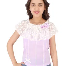 Cutecumber Kids Lavender Applique Top-image-94