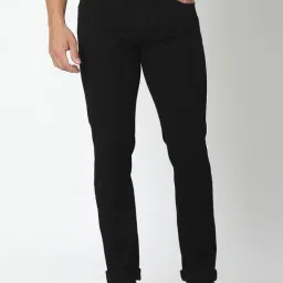 Spykar Black Cotton Regular Fit Jeans-image-44