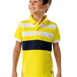 Cherry Crumble By Nitt Hyman Kids Multicolor Striped Polo T-Shirt-image-60