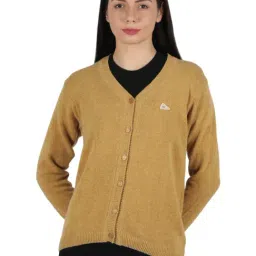 Monte Carlo Mustard Wool Open Front Cardigan-25