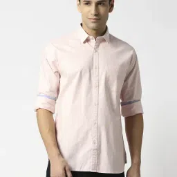 Dragon Hill Light Pink Cotton Slim Fit Shirt-picture-21