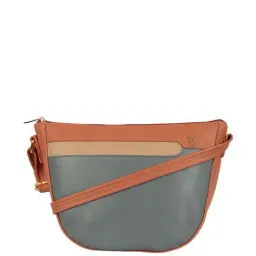 Baggit Orange Color Block Medium Sling Handbag-image-21