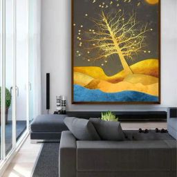 The Art House Abstract Multicolor Canvas Painting-image-96