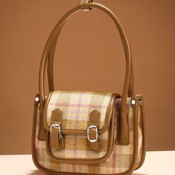 HAUTE SAUCE by Campus Sutra Colourblocked Structured Shoulder Bag with Quilted-12