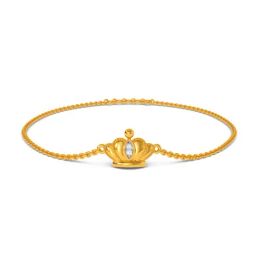 Kisna Diamond & Gold Jewellery The Coronal 14k Gold & Diamond Bracelet for Women-image-61